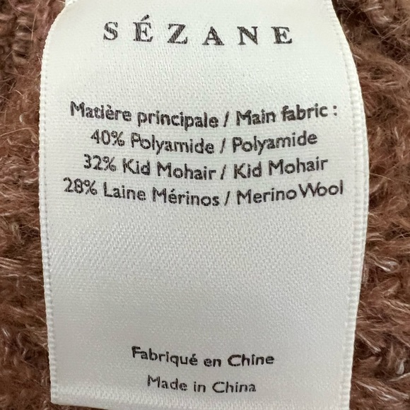 Sezane Marius Jumper Mohair Sweater Camel - Picture 11 of 11